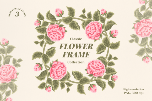 Discover the Elegance of Vintage Peony Flower Frames