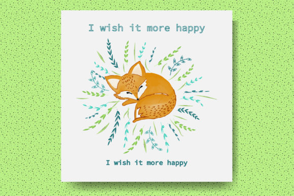 Embrace Nature's Beauty with the Fox Watercolor Card: A Versatile and Creative Solution