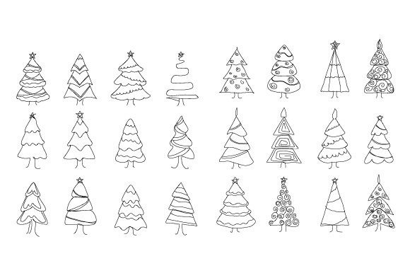 Exploring the Mega Bundle Line Abstract Tree Christmas: A Versatile Creative Resource