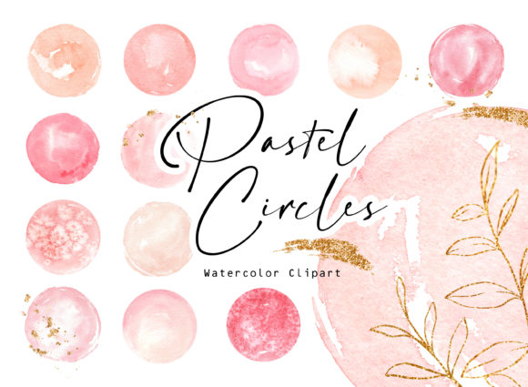 Pastel Pink and Beige Circles: A Versatile Graphic for Creative Projects