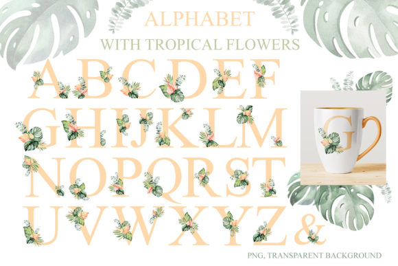 Tropical Floral Alphabet: A Creative Essential