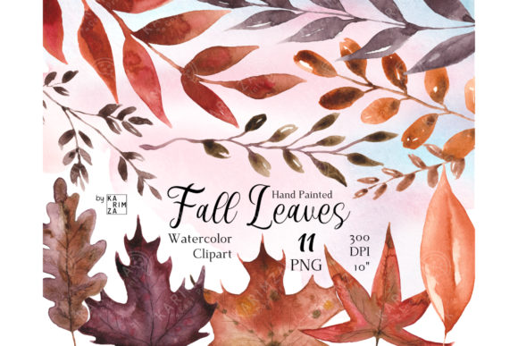 Watercolor BOHO FALL Leaves Clipart: A Versatile Tool for Your Creative Projects
