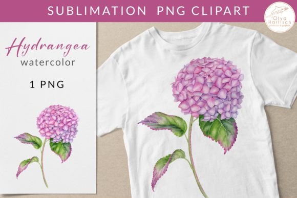 Watercolor Hydrangea Flower PNG Clipart: A Versatile Tool for Creative Projects