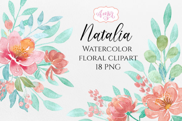 Watercolor Peachy Flowers Clipart: A Versatile and Elegant Design Choice